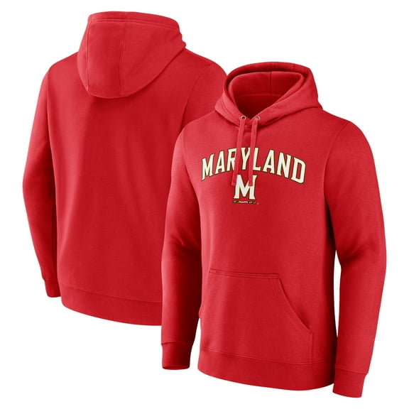 Men's Red Maryland Terrapins Campus Pullover Hoodie