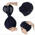 thumbnail image 6 of Unique Bargains 1 Pc Folding Round Laundry Basket for Laundry Room 14.17"x22.83" Navy Blue, 6 of 6