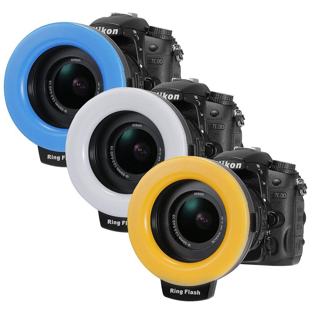 MegaPower 48 Macro LED Ring Flash Light Includes 4 Diffusers (Clear