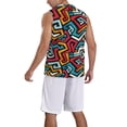 thumbnail image 5 of Wukai Geometry Men’s Basketball JerseyX-Large, 5 of 7