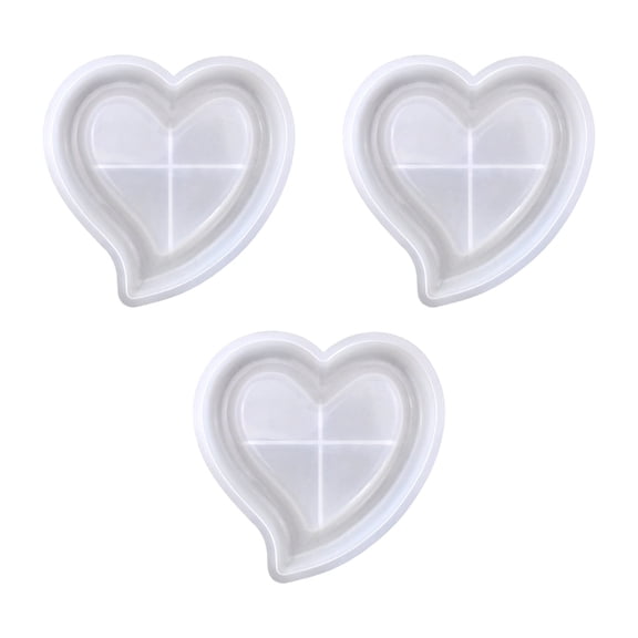 Heart Tray Silicones Craft Mold Nontoxic For Kids DIY Projects Home Baking
