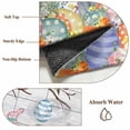 thumbnail image 6 of Round Rugs 8Ft, Easter Round Area Rug Washable Indoor Throw Carpet, Spring Bunny Eggs Tree Butterfly Grey Wooden Large Non Slip Circle Rug for Kids Room RV Home Decor Aesthetic, 6 of 8