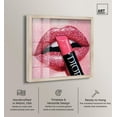 thumbnail image 2 of Lipstick Sparkle Girl Shadowbox Print Fashion Art Prints by Art Remedy, Blonde Frame, 16 x 16, 2 of 6