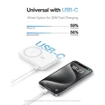 thumbnail image 5 of Baseus Qi2 MagSafe Power Bank, PicoGo 5000mAh Wireless Portable Charger with 360° Rotatable Ring Stand, Magnetic Power Bank for iPhone 16/15/14,White, 5 of 9