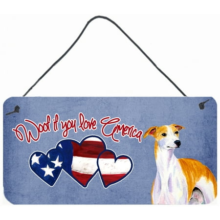 Woof if you love America Whippet Wall or Door Hanging Prints SS5045DS612