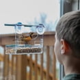 thumbnail image 3 of maskred Window Bird Feeder Transparent Visible Bird Feeder Outdoor Birdfeeders with Suction Cups, 3 of 6