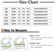 thumbnail image 2 of Tumotour Front Open Bras For Women Lace Pattern Wireless Non-Steel Ring Push Up Breathable Bralette Underwear No-Slip Solid Color Plus Size Soft Comfortable Breastplate Comfy Soft Cotton Daily Bras, 2 of 2