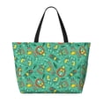 thumbnail image 2 of Xecao Funny Animals in Jungle for versatile beach bag for women includes zipper pockets and waterproof material, ideal for vacations and adventures., 2 of 7