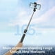 thumbnail image 5 of Palo selfie 6 en 1 con luz de relleno - Mando a distancia inalámbrico, brillo ajustable, trípode para vlogs y retransmisiones en directo, 5 of 8