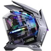 JONSBO MechWarrior MOD-3 Gaming Computer Case Support XL-ATX Motherboard 360mm Liquid Cooler Front Panel with 5V ARGB Lighting USB 3.02 Silver