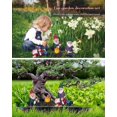 thumbnail image 4 of Estatuas de gnomos de jardín, interesantes elfos al aire libre, artesanías de resina, 4 piezas, jardín de hadas en miniatura, decoraciones para césped (BX4), 4 of 5