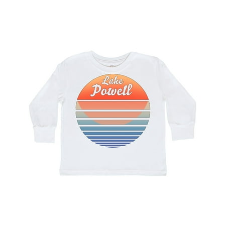 

Inktastic Lake Powell Retro Sunset Gift Toddler Boy or Toddler Girl Long Sleeve T-Shirt