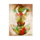 thumbnail image 1 of Acuarela guitarra chica vista de patrones traseros impresos lienzo sin marco pintura al óleo colgar decoración de pared AweSitey JJ12369-02, 1 of 5