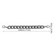 thumbnail image 2 of 5Pcs Chain Iron Metal DoubleHead Buckle DIY Mobile Phone Case HandMade Bag Accessories(Black ), 2 of 3