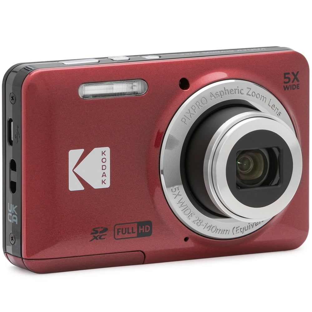 Kodak FZ55RD PIXPRO Compact Point and Shoot Digital Camera Red