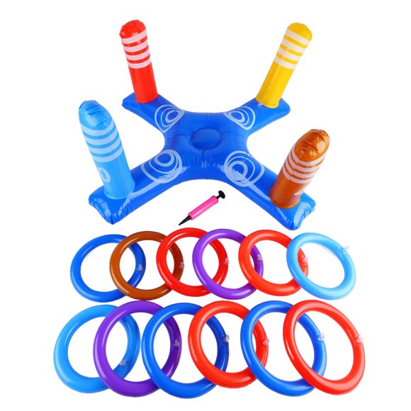 Juego de anillos de lanzamiento de piscina inflables flotantes para juegos acuáticos de natación