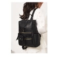 thumbnail image 2 of PRIYAL Leather Backpack Laptop Vintage Backpack Waterproof Flap Bookbag for Men Leather Travel Backpack for Men Casual Knapsack, 2 of 12