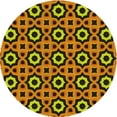 thumbnail image 1 of Ahgly Tapis Rond Lavable en Machine Intérieur Transitionnel Rouge Nuit, 4 Pieds Rond, 1 of 7