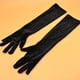 thumbnail image 4 of Nvzi Guantes de satén de estilo clásico para adultos, de longitud de ópera, de 15" (verde esmeralda), 4 of 5