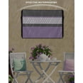 thumbnail image 6 of Outdoor TV Cover 60 to 65 Inch Weatherproof, Retro Morocco Striped Pattern Waterproof TV Screen Protector for Outside Decor with Zipper and Pocket 58"L x 37"H , Lavender Purple, 6 of 7
