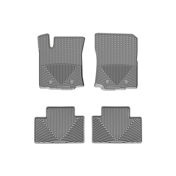WeatherTech All-Weather Floor Mats compatible with 2018-2023 Toyota Tacoma - 1st & 2nd Row, Grey