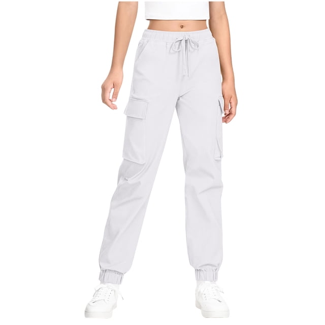 Winter Pants for Girls Loose Drawstring 90%Polyester Sports Pants for Daily Life Holiday Birthday Party