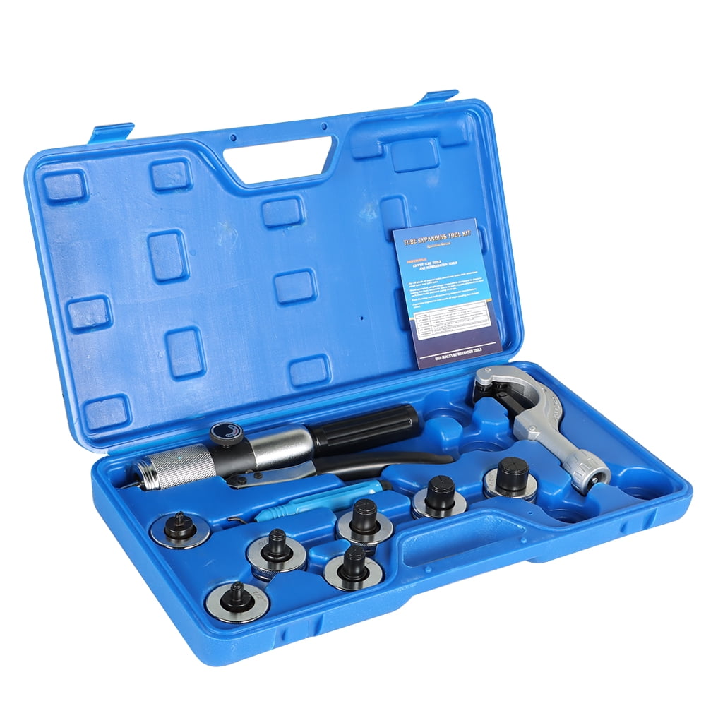 Hydraulic Tube Expander Tool Swaging Kit HVAC 3/8, 1/2, 5/8,11 / 8