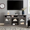 thumbnail image 6 of Dark Walnut MDF TV Stand with 3 Shelves | Accommodate 65'' TVs, Clutter-free Entertainment Space, 6 of 6