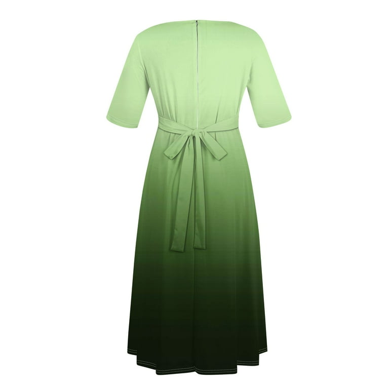 LISTHA Women's Wrap Crew Neck Plus Size Maxi Dresses 3/4 Sleeves Chain Floral Printed Swing Dress with Belt Green 5XL - Walmart.com LISTHA Women's Wrap Crew Neck Plus Size Maxi Dresses 3/4 Sleeves Chain Floral Printed Swing Dress with Belt Green 5XL - Walmart.com