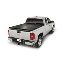 Trail FX TFX5001 Soft Tri-Fold Tonneau Cover Black Vinyl w/ Aluminum Rails Fits select: 2005-2021 NISSAN FRONTIER