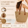 thumbnail image 4 of DAKIMOE Straw Beach Bag For Women Summer Boho Tote Bag Handbags Large Shoulder Purses Woven for Vacation, 4 of 7