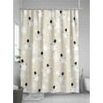 thumbnail image 5 of Fsddascl Beige Christmas Shower Curtain Set - Extra Long 72" x 96" Washable Bathtub Curtain with 12 Hooks, Xmas Snowman Snowflake Waterproof Fabric Stall Shower Curtains for Bathroom/Bathtub Décor, 5 of 6