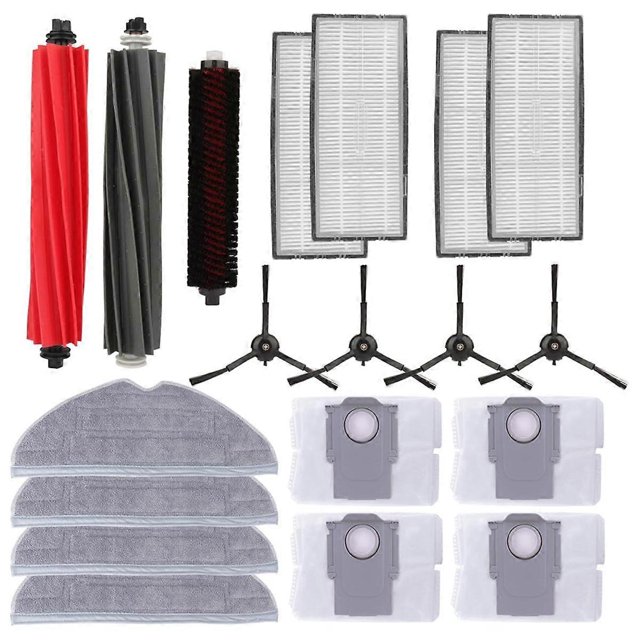 Replacement Parts Kit for S8 Pro Ultra Robot Vacuum, Accessories Ain Side Brush Hepa Filter Mop Cloth Dust Bags