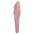 thumbnail image 5 of Women's Lightweight Polka Dot Pajamas Set Long Sleeve Top Long Pants Sleepwear Loungewear, 5 of 10