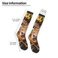 thumbnail image 2 of Balery Cute Cow Sunflower Crown A Calcetines novedosos Calcetines deportivos Calcetines hasta la rodilla Calcetines de algodón Calcetines originales y geniales, 2 of 6