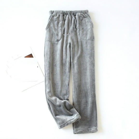 WNEGSTG Womens Short Sweatpants Thermal Fleece Pockets Pajama Lounge Warm Casual Trousers Home Pants