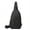 Black, variant on Crossbody Sports Waterproof Multi-compartment Chest Bag