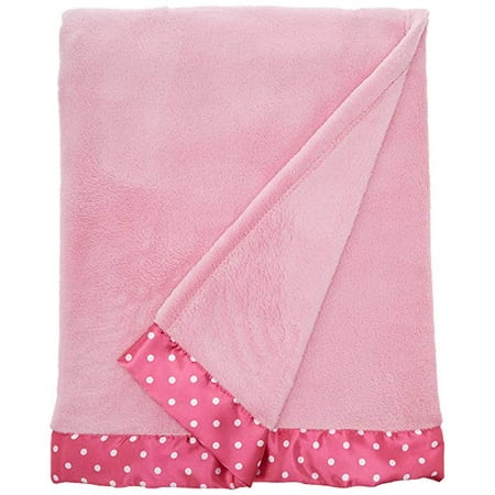 Everything Kids Pink Plush Toddler Blanket, 40 x 50&quot;