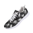 thumbnail image 3 of chaqlin Halloween Ghosts Sneakers for Women Men Size 7 Breathable Mesh Lace Up Walking Shoes Lightweight Slip On Running Shoes Comfortable Office Work Flat, 3 of 7