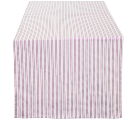 

Fennco Styles Classic Striped Print Table Runner 16 x 90 Inch - Pink