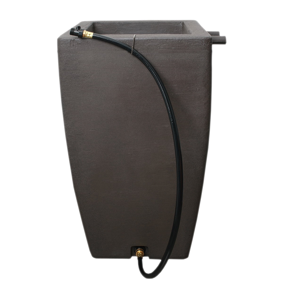 Algreen Madison Rain Barrel, 49 Gallon, Brownstone Resin