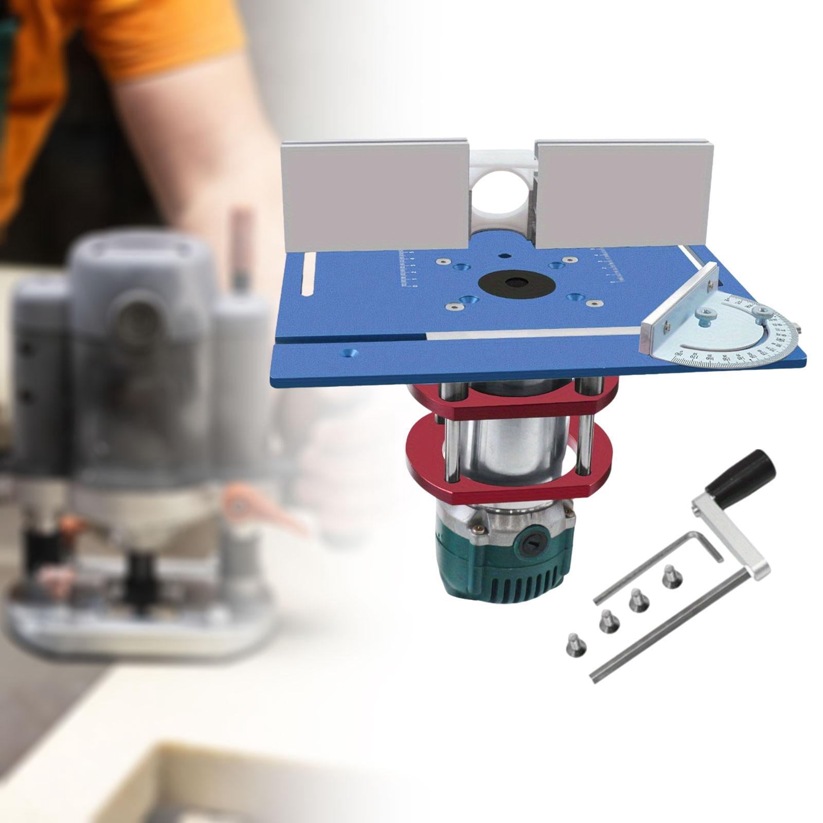 Colaxi Router Table Insert Plate Benches Router Trimmer Wood Milling Flip Board Carpentry Tool Sturdy Router Lift