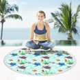 thumbnail image 6 of Matoen Round Beach Towel Microfiber Oversized Sea Turtle Circle Beach Blanket with Tassels Soft Thick Beach Throw Bath Pool Towel Meditation Mat 61 Inch, 6 of 8
