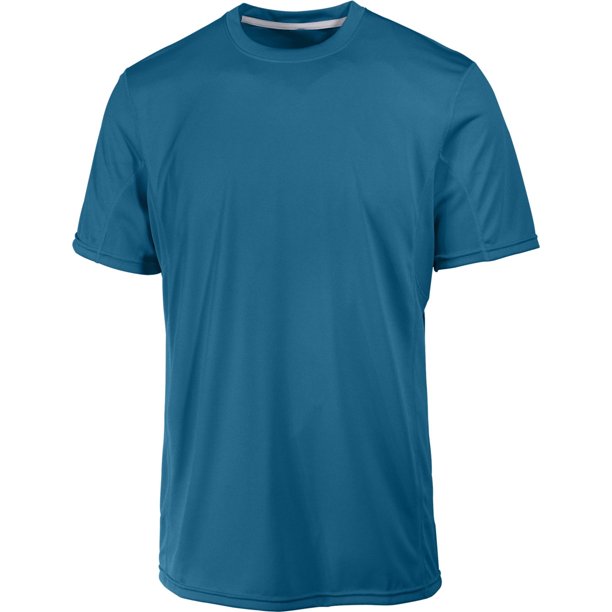 Camiseta básica de rendimiento de ideología para hombre, azul, extragrande