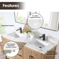 thumbnail image 5 of Altair Design Arbios 60" Quartz Stone Vanity Top in Calacatta White, 5 of 7