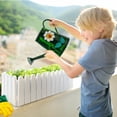thumbnail image 2 of Large Capacity Galvanized Metal Watering Can with Floral Bird Design for Garden Use, 2 of 4
