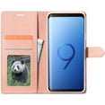 thumbnail image 2 of Case for Samsung Galaxy S9, Vintage Wallet Folio Flip Cover Full Coverage Premium Leather Case with Magnetic Closure Kickstand Card Slots - Rose Gold, 2 of 12