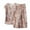 D21-Khaki, variant on Fewfanhot 2PC Women's Round Neck Sleeveless Blouse and Pants Set - Comfy Sleepwear with Cute Prints, Ideal for Holiday and Cozy Nights