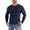 Navy, variant on Chiccall Men's Tight Crew Neck Shirts Breathable Stretch Athletic Workout Pullover Tops Fall Long Sleeve Gym Tee Shirts