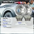 thumbnail image 3 of AutoShack Rear Brake Rotors, Ceramic Pads & Calipers for Chevrolet, Pontiac & Buick, Uplander 2006-2009 Montana 2006-2009 Terraza 2006-2007, FWD V6 3.5L 3.9L - 11.81" (300 mm), 6-Lug, 3 of 5